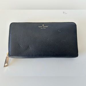 Kate Spade Black Leather Wallet